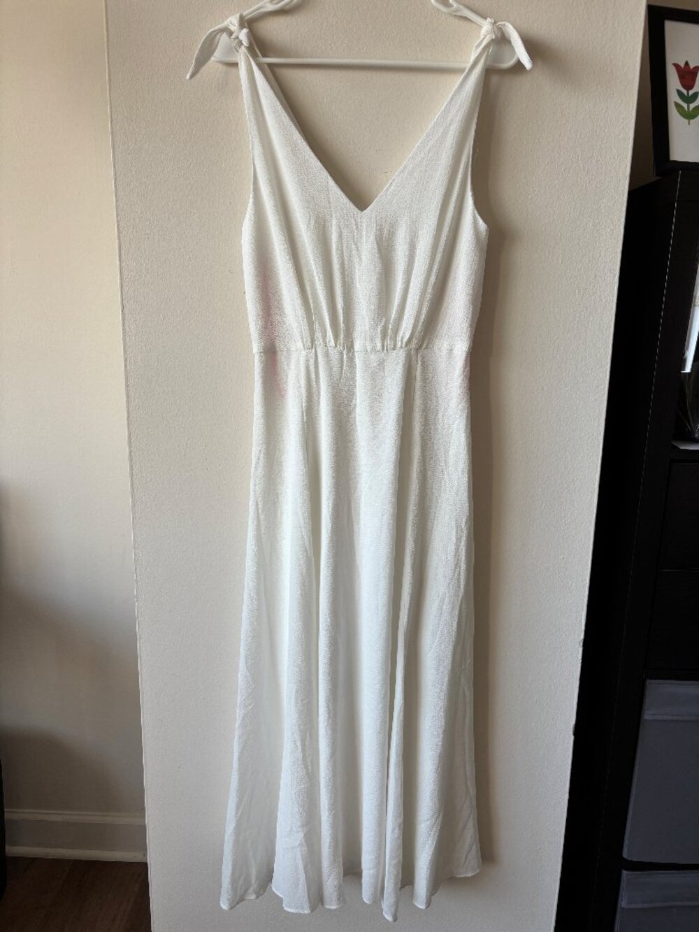 Betsey Johnson Long White Sleeveless Dress - Size 6